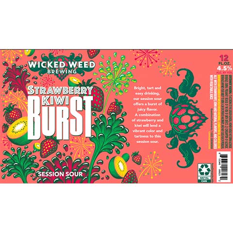 Wicked Weed Strawberry Kiwi Burst Session Sour