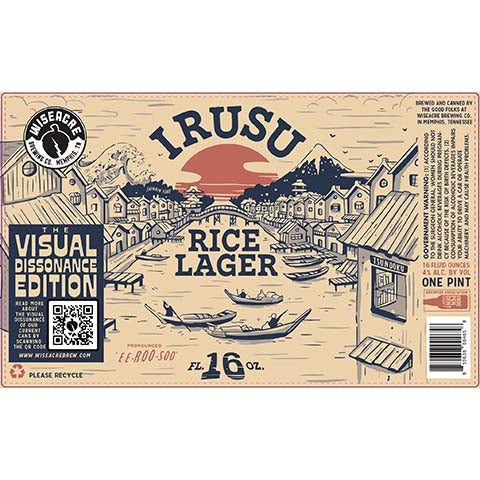 Wiseacre Irusu Rice Lager