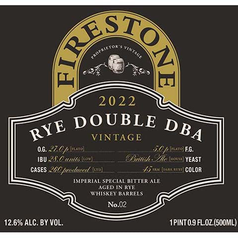 Firestone Walker Rye Double DBA 2022