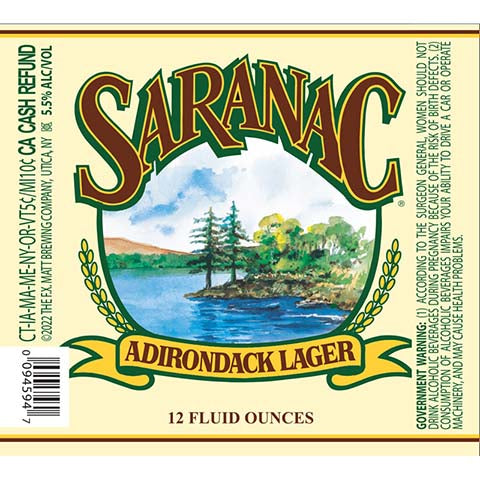 Saranac Adirondack Lager